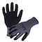 Azusa Safety Coated Work Gloves, Nitrile, Sandy-Foam, Palm Coating, 4 Abrasion Level, Grey/Black, L-9 1 PR CM3020 - alternate 1